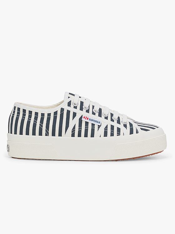 Superga 2740 Stripes Print Off White / Navy