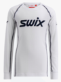 Swix RaceX Classic Long Sleeve Junior Bright White / Dark Navy