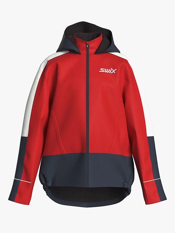 Swix Blizzard Hood Jacket Junior Swix Red