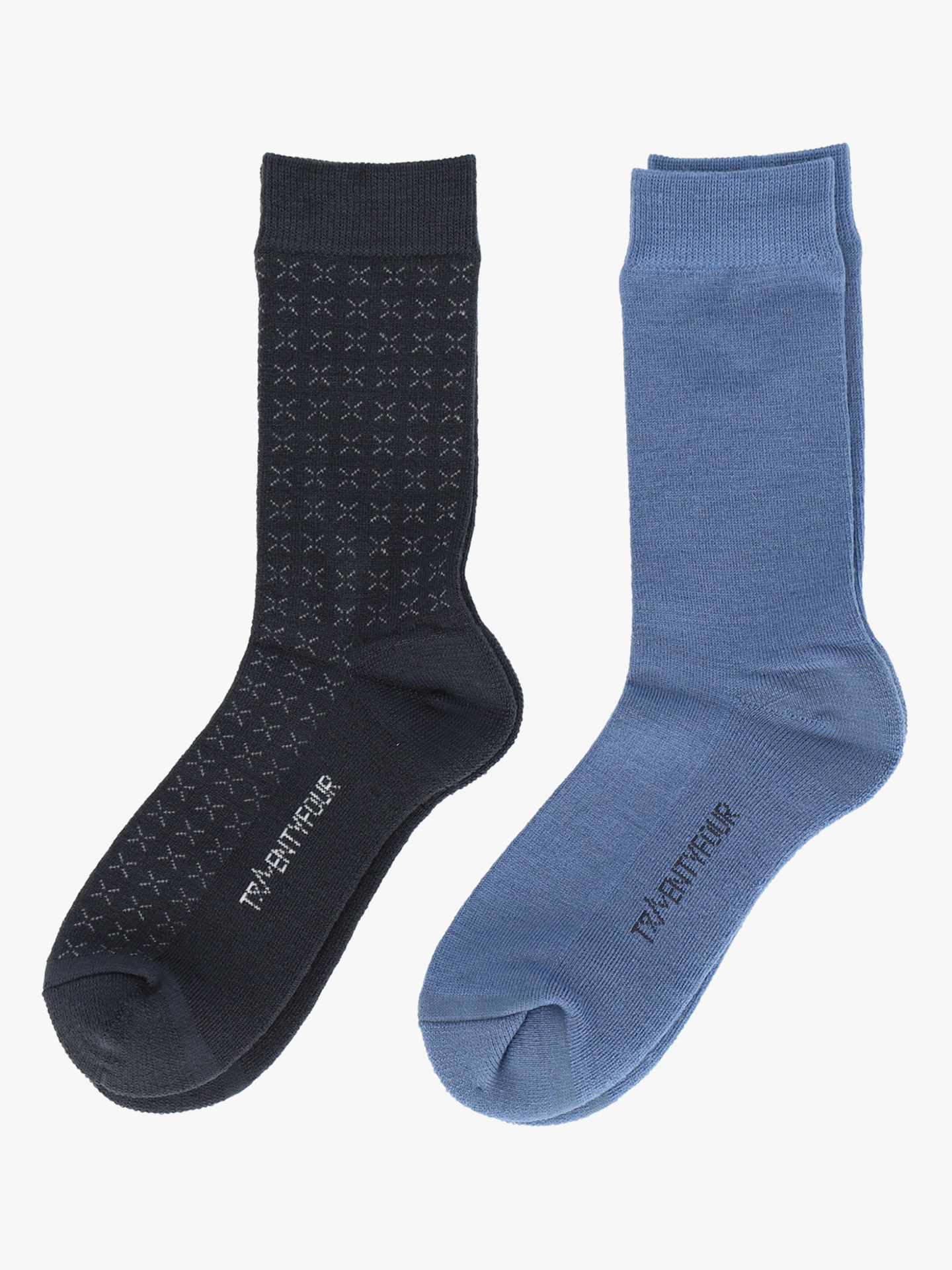 Twentyfour Aurora Idun Ullsokk 2-Pack Mellomblå