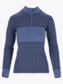 Twentyfour Aurora Aya Ull Half Zip Gråblå