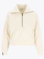 Twentyfour Mode Cozy Half-Zip Gråhvit