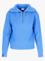 Twentyfour Mode Rib Half-Zip Knit Asurblå