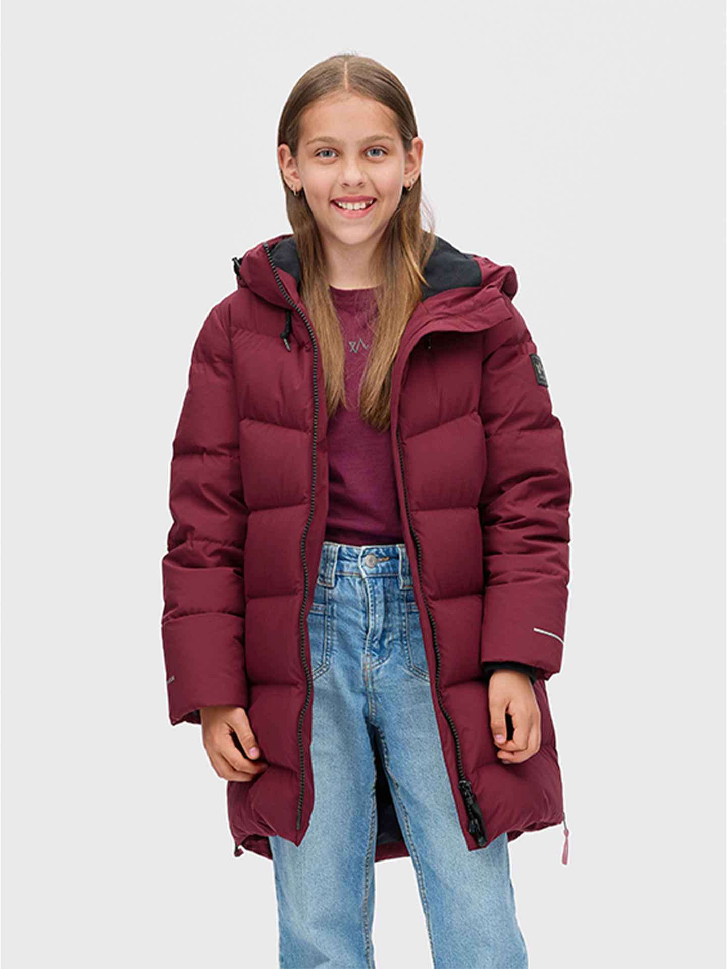 Twentyfour Mode Maya Dunparkas Junior Mørk Burgunder