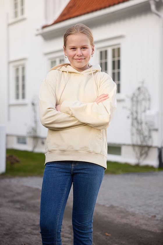 Twentyfour & Hoodie Junior Gråhvit