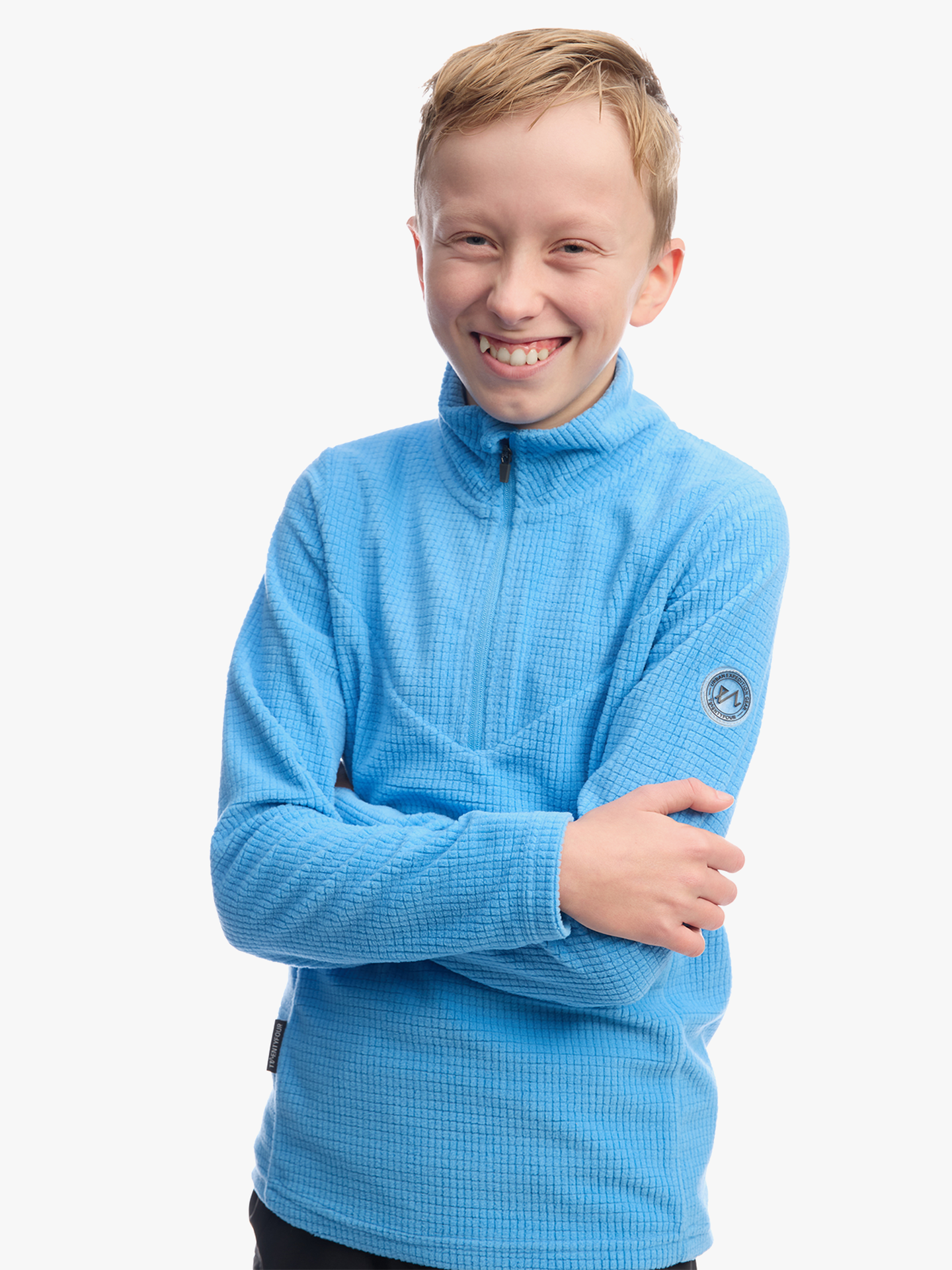 Twentyfour Venture Light Fleece Half Zip Junior Asurblå