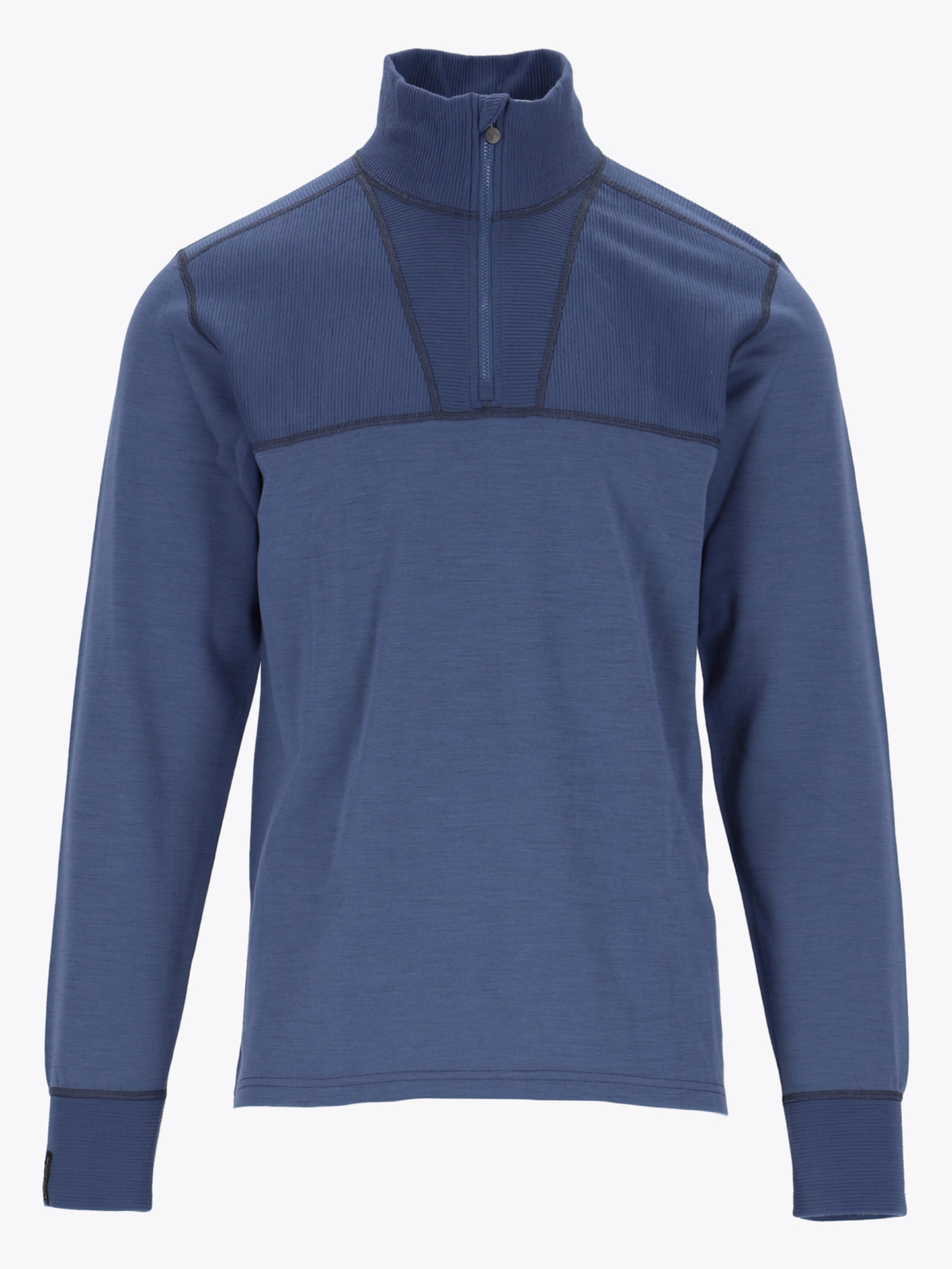 Twentyfour Aurora Obi Ull Half Zip Gråblå