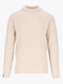 Twentyfour Mode Rib RN Sweater Gråhvit