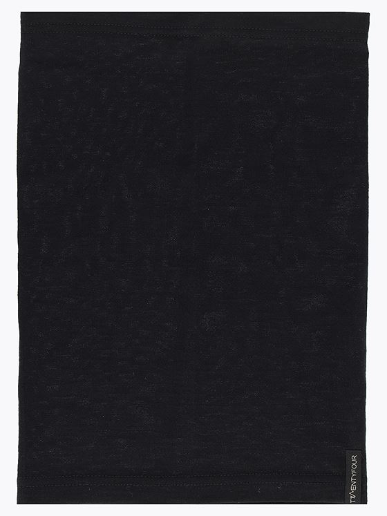 Twentyfour & Merino Hals Sort