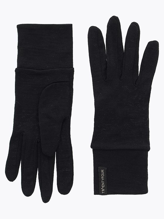 Twentyfour & Merino Hanske Sort