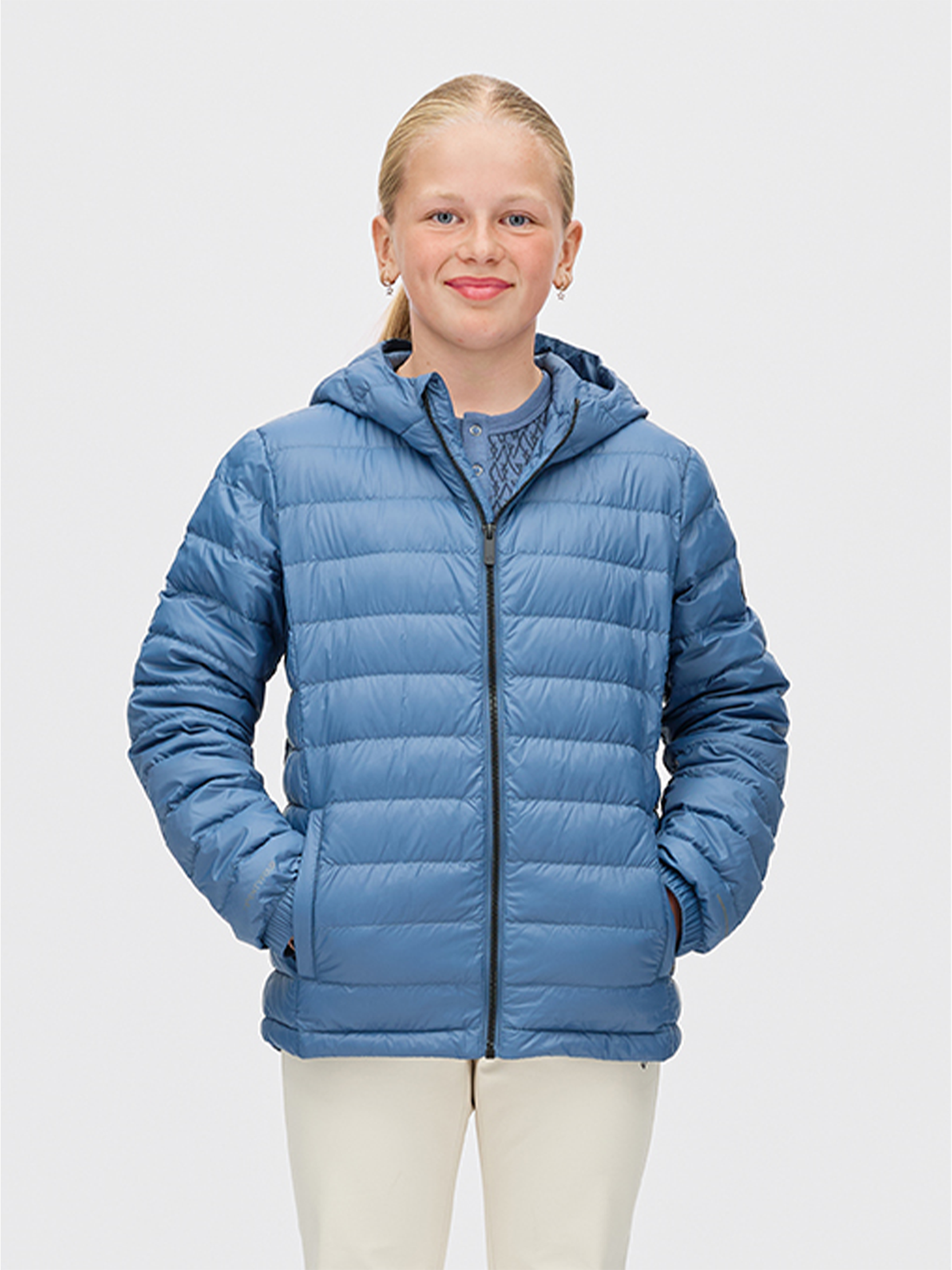 Twentyfour Aurora Lett Dunjakke Junior Gråblå