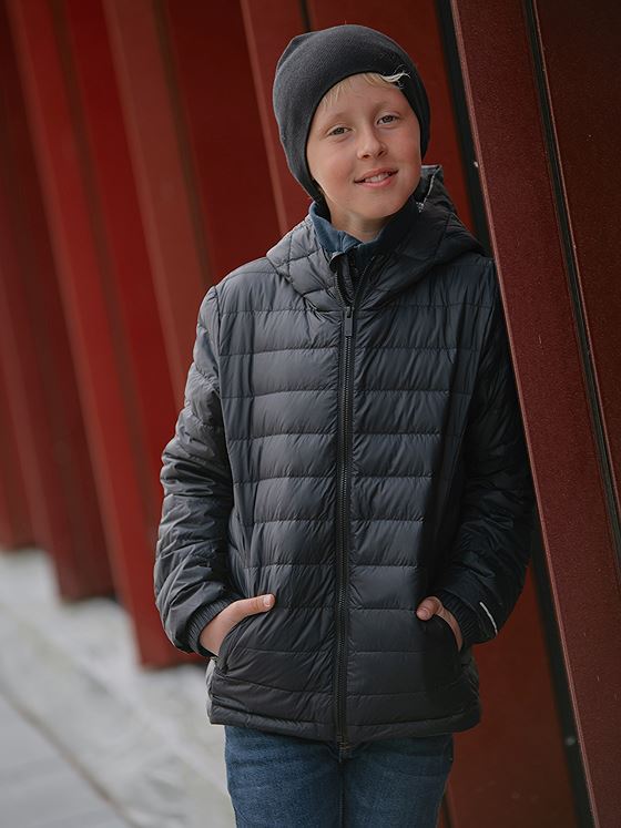 Twentyfour Aurora Lett Dunjakke Junior Sort