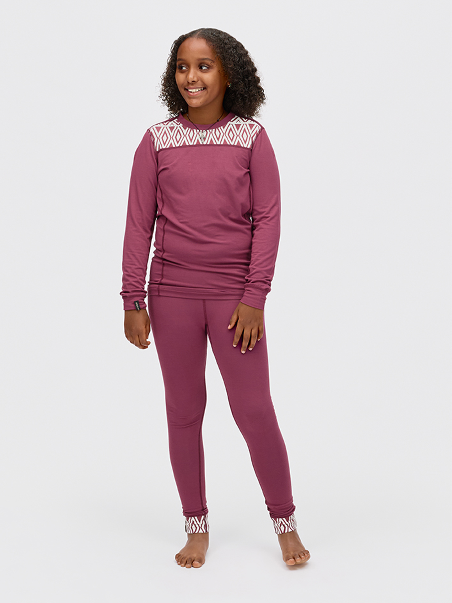 Twentyfour Aurora Inca Sett Junior Mørk Burgunder