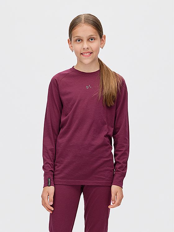 Twentyfour Aurora Ullsett Junior Mørk Burgunder