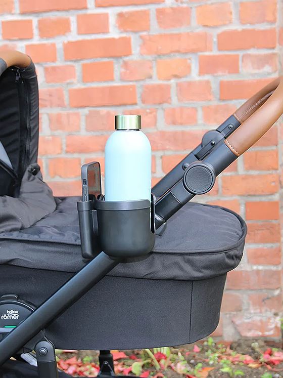 Tinkafu Koppholder med mobillomme Svart