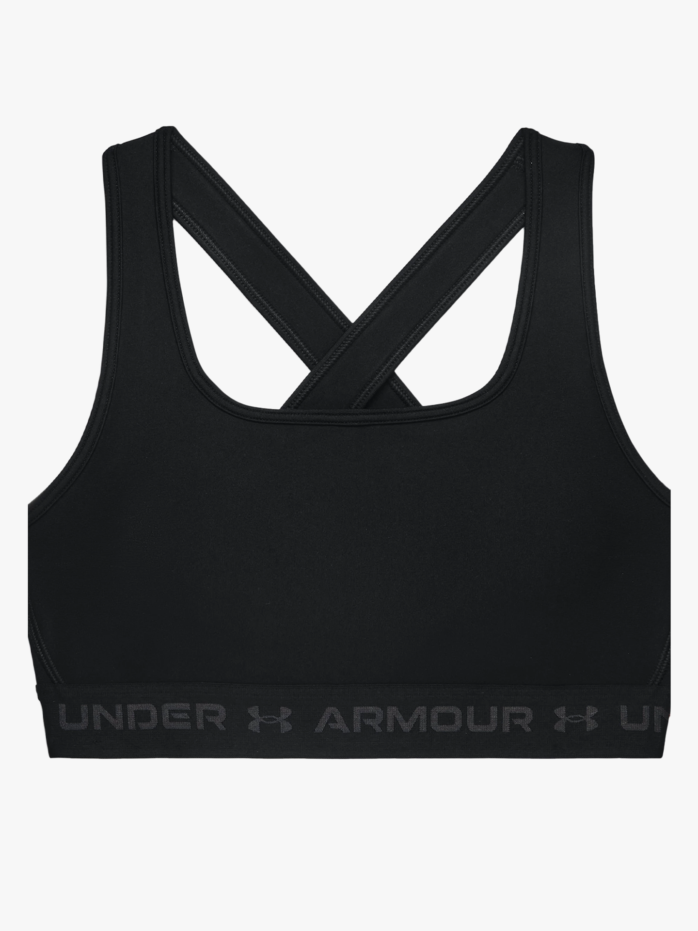 Under Armour Crossback Mid Bra Black / Jet Gray
