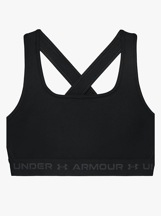 Under Armour Crossback Mid Bra Black / Jet Gray