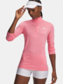 Under Armour Tech 1/2 Zip Twist Bittersweet Pink / White