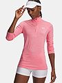 Under Armour Tech 1/2 Zip Twist Bittersweet Pink / White