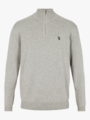 U.S. Polo Assn. Assn. Brison Knit Half Zip Grey Melange