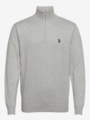 U.S. Polo Assn. Assn. Brison Knit Half Zip Grey Melange