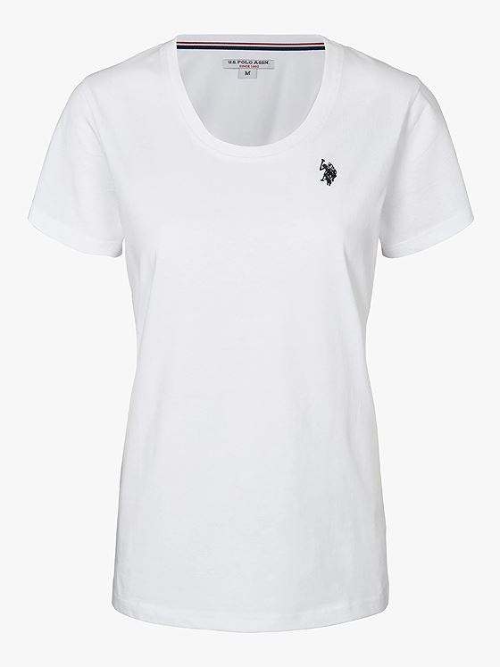 U.S. Polo Assn. Amy O-Neck Tee White