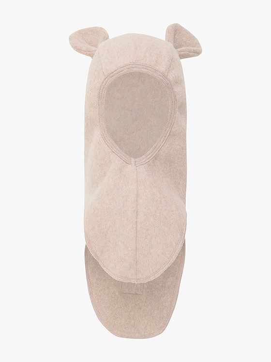 Huttelihut Balaclava Ears Cotton Fleece Camel Melange