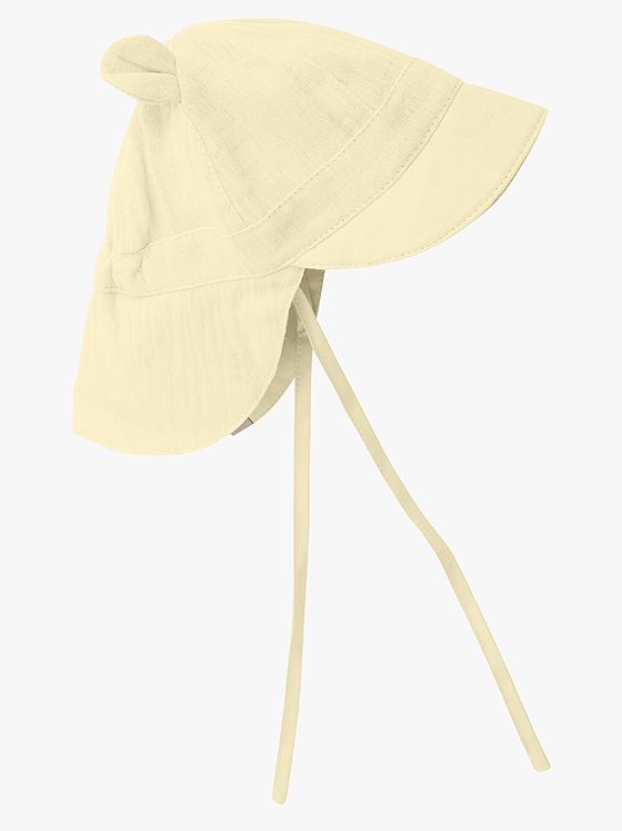 Huttelihut Summer Hat Ears Muslin Double Cream