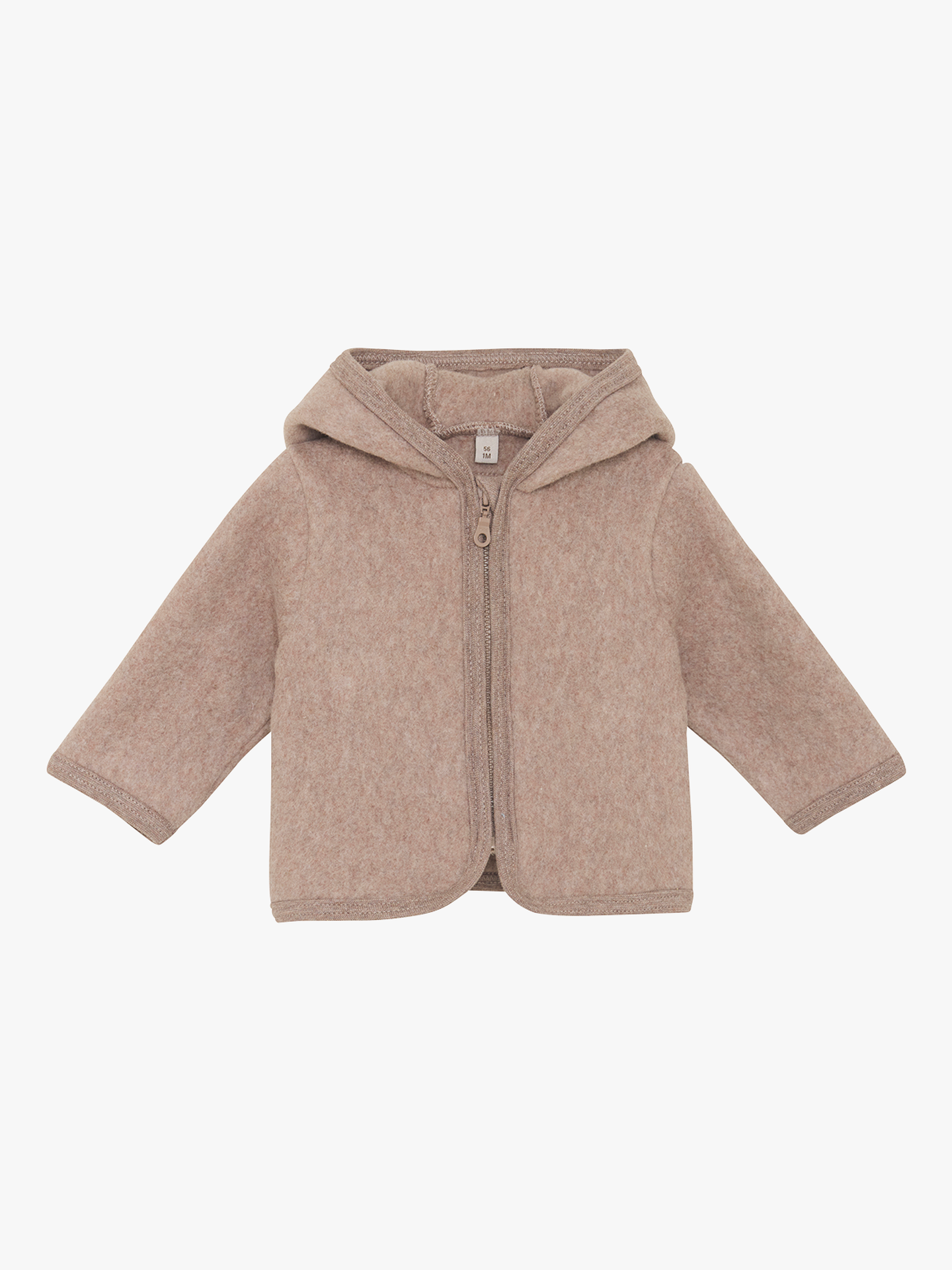 Huttelihut Jacket Ears Cotton Fleece Savannah Melange
