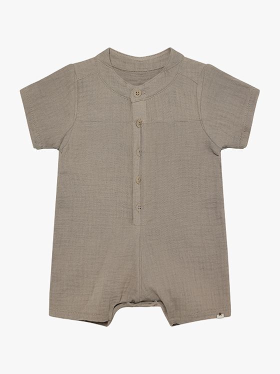 Huttelihut Playsuit Short Sleeve Muslin Moon Rock