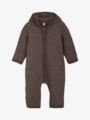 Huttelihut Pram Suit Wool Fleece Brown Melange