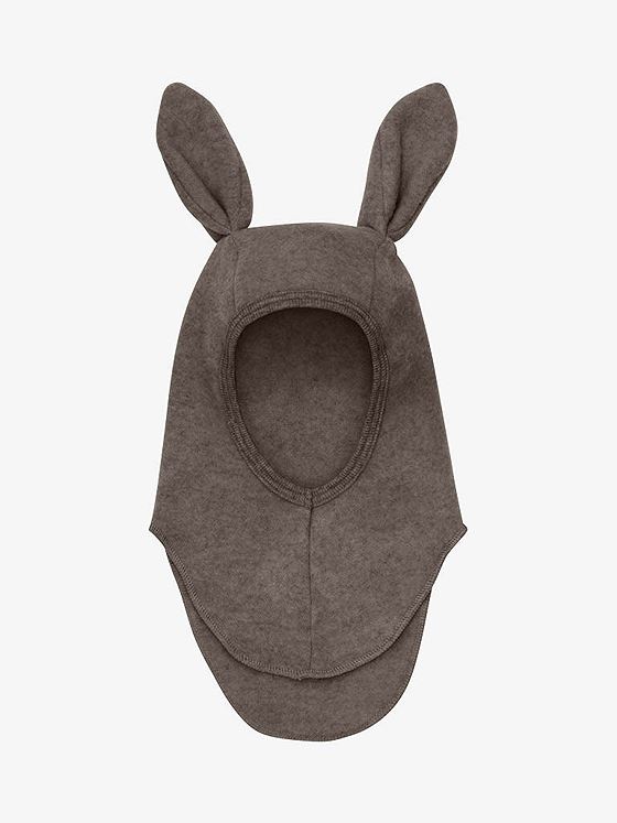 Huttelihut Balaclava Ears Wool Fleece Brown Melange
