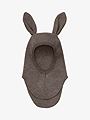 Huttelihut Balaclava Ears Wool Fleece Brown Melange