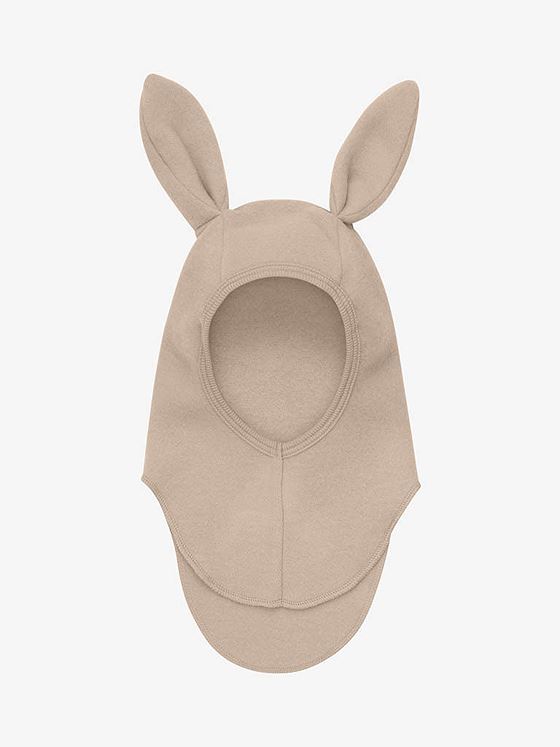 Huttelihut Balaclava Ears Wool Fleece Mahogany Rose