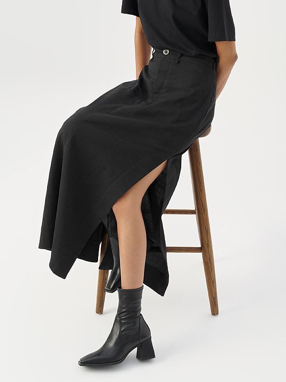 Vagabond Hedda Boot Stretch Black leather/comb