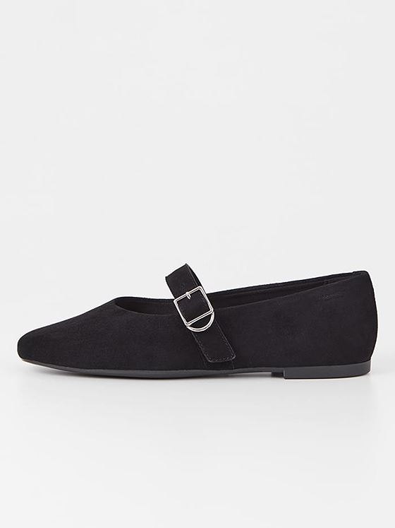 Vagabond Jolin Strap Suede Svart semsket skinn