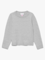 Vero Moda Girl Doffy Long Sleeve O-Neck Blouse Light Grey Melange