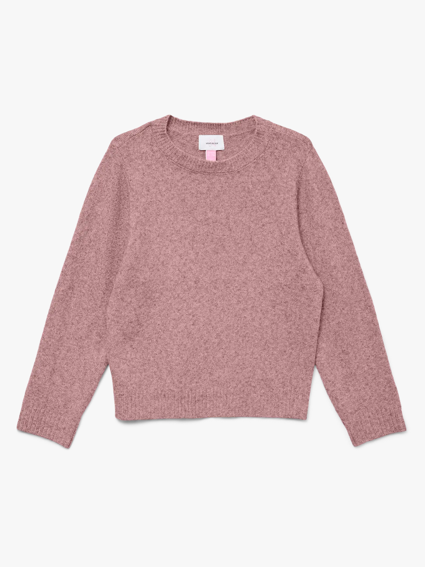 Vero Moda Girl Doffy Long Sleeve O-Neck Blouse Woodrose Melange