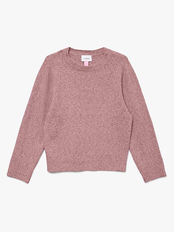 Vero Moda Girl Doffy Long Sleeve O-Neck Blouse Woodrose Melange