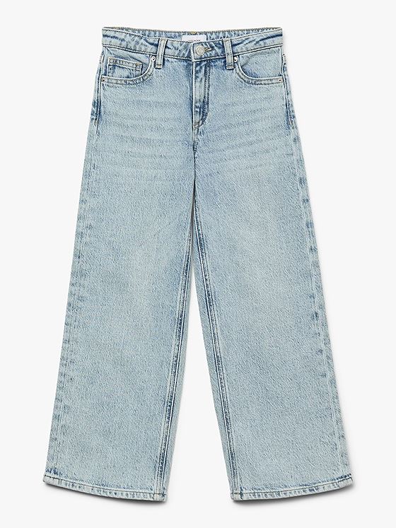 Vero Moda Girl Tessa Hr Wide Jeans Light Blue Denim