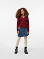 Vero Moda Girl Newlex Long Sleeve V-Neck Heart Cardigan Girl Syrah