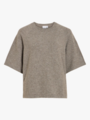 Vila Liga 2/4 O-Neck Knit Top Falcon Melange