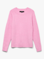 Vero Moda Doffy Long Sleeve O-Neck Blouse Fuchsia Pink Melange