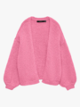 Vero Moda Maybe Long Sleeve Open Cardigan Pink Cosmos
