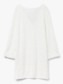 Vero Moda Etta Long Sleeve Boatneck Short Bow Dress Snow White