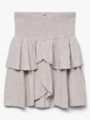 Vero Moda Linn High Waist Detail Short Skirt Moon Rock MELANGE