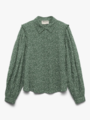 Vero Moda Aware Noelle Long Sleeve Shirt Hedge Green Iceberg Green