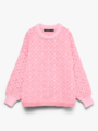 Vero Moda Inga Long Sleeve O-Neck Oversized Pullover Pink-A-Boo W. Pink Cherub