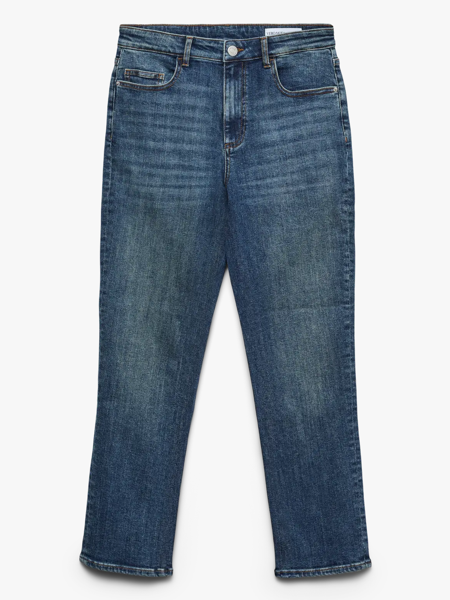 Vero Moda Rosie Mid Rise Slim Ankle Medium Blue Denim