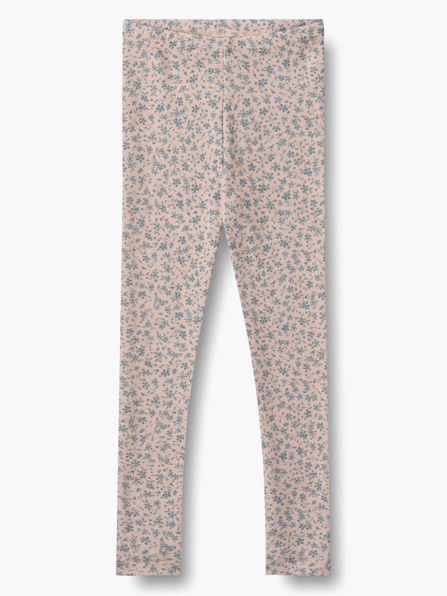 Wheat Wool Leggings Agi Blue flowers